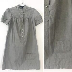 Banana Republic grey cotton front pocket dress